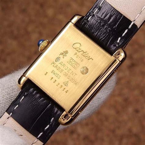 reloj cartier paris 925 argent plaque or g20m swiss|cartier quartz watch for sale.